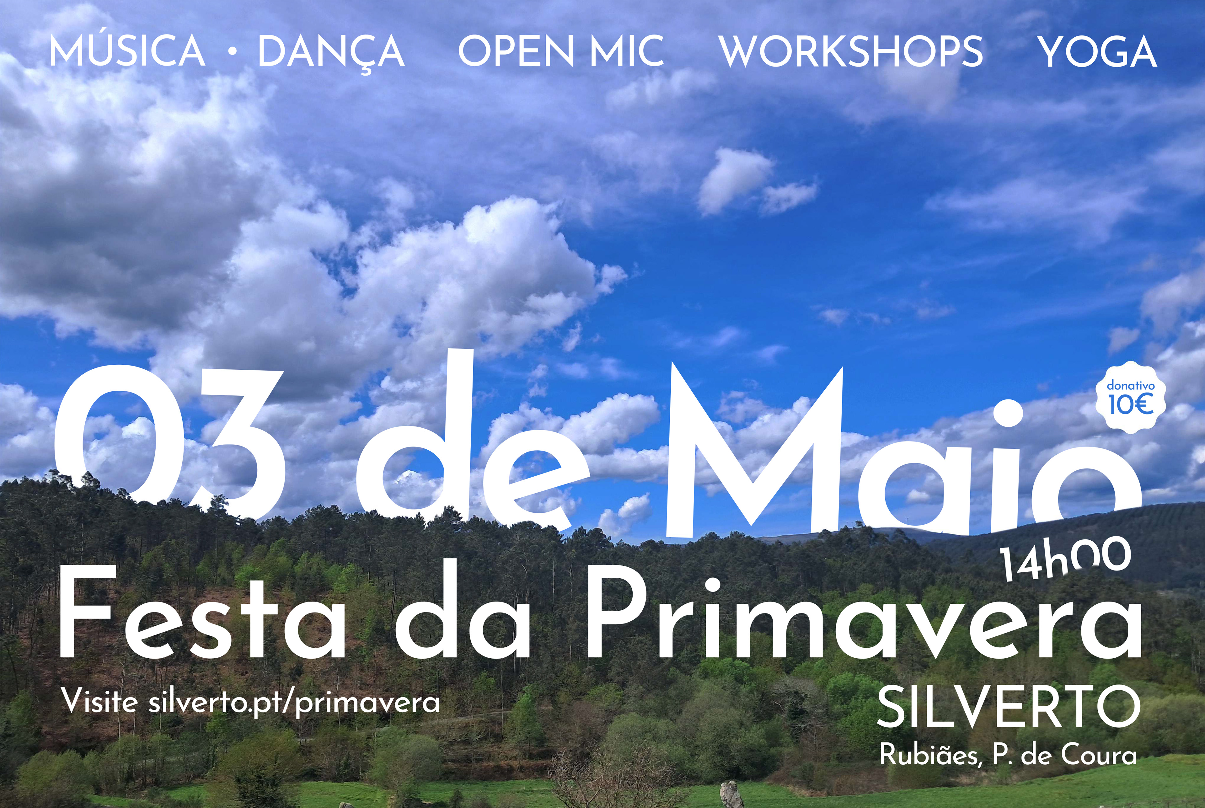 Temos o prazer de anunciar a nossa Festa da Primavera anual, num sabado, dia 3 de maio de 2025, desde a tarde às 14:00 até à noite e durante a manhã seguinte em Silverto.